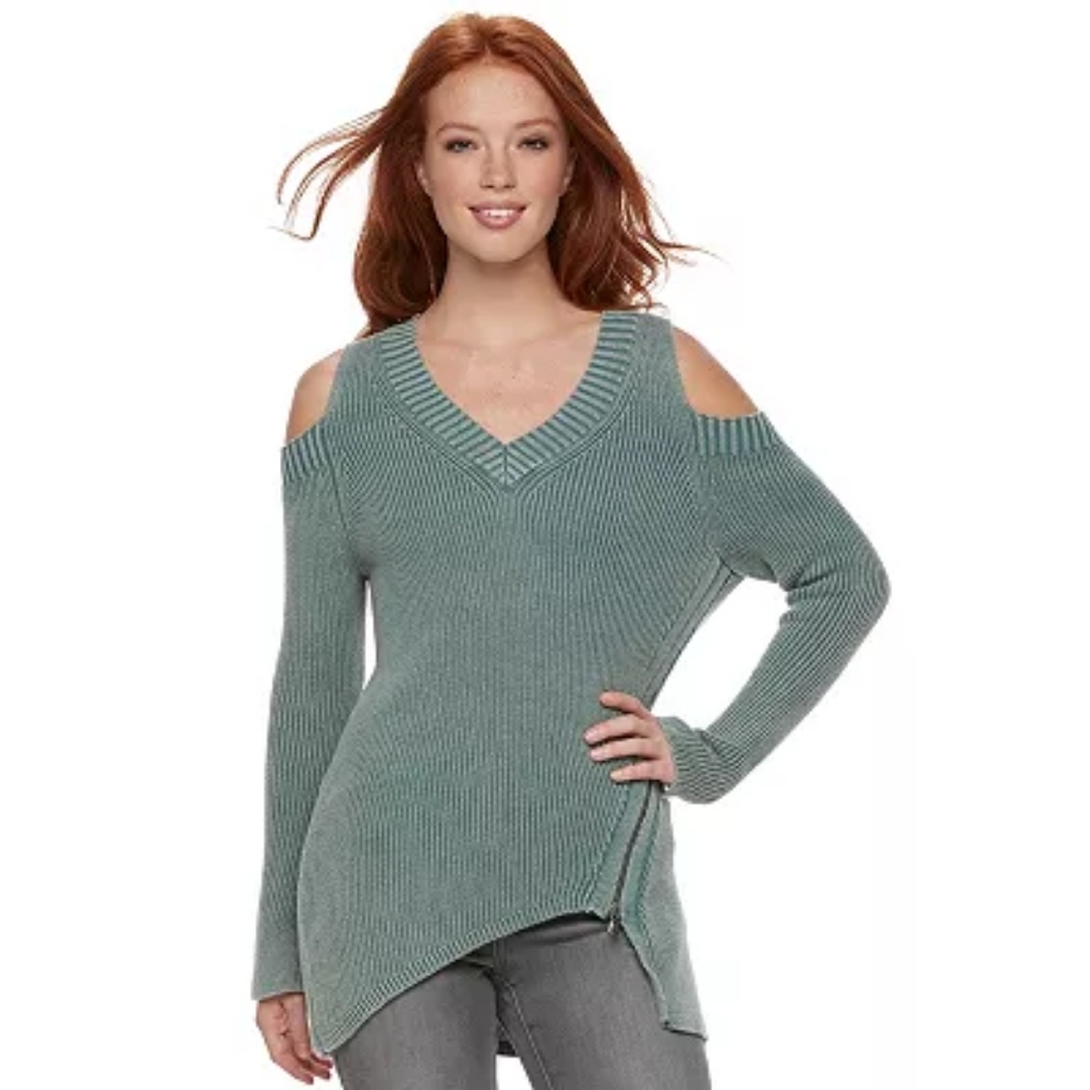 Rock & Republic Cold Shoulder Sweater